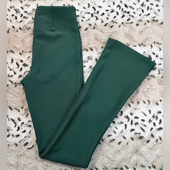 Zara High Rise Split Hem Ribbed Pants - Picture 6 of 6